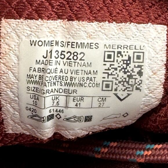 Merrell Agility Synthesis 2 Shoes Womens Size 10 Red Trail Running Sneakers - Picture 9 of 9